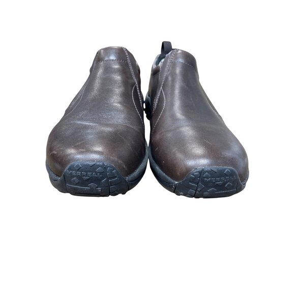 Merrell Mens brown leather slip on comfort casual loafers Sz 13 SKU 9650 - Picture 12 of 15